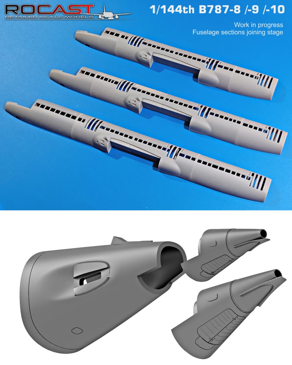 1/144 B787-8/9/10 Update – Rocast Models